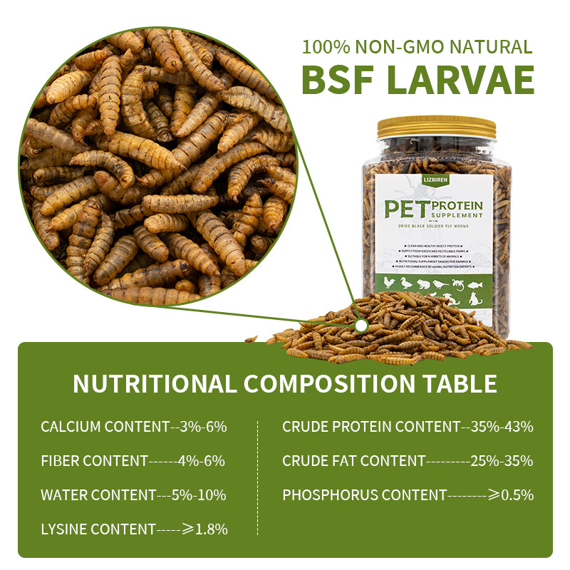 Black Soldier Fly Larvae nutritional composition table
