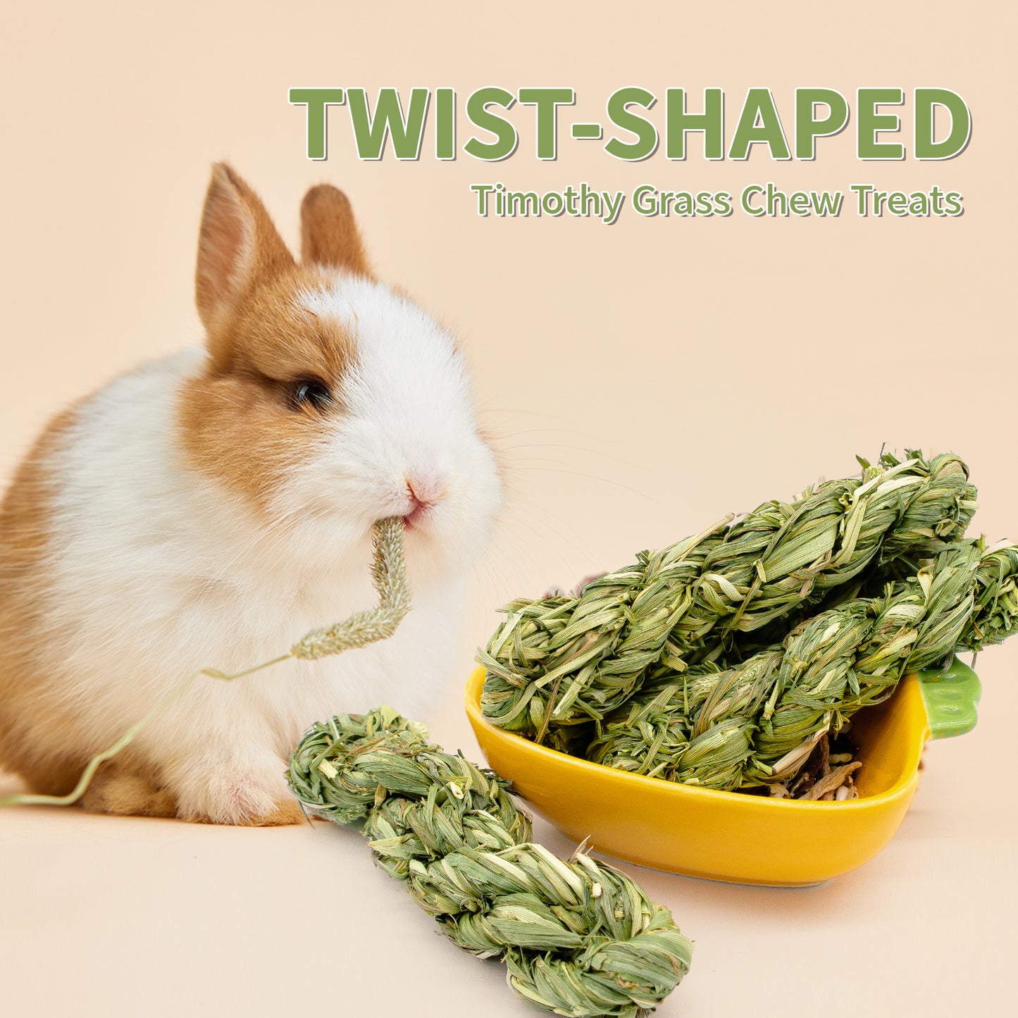 Pet Chew Treats Twist-Shaped 10PCS for Small Animal | LIZBIREN®