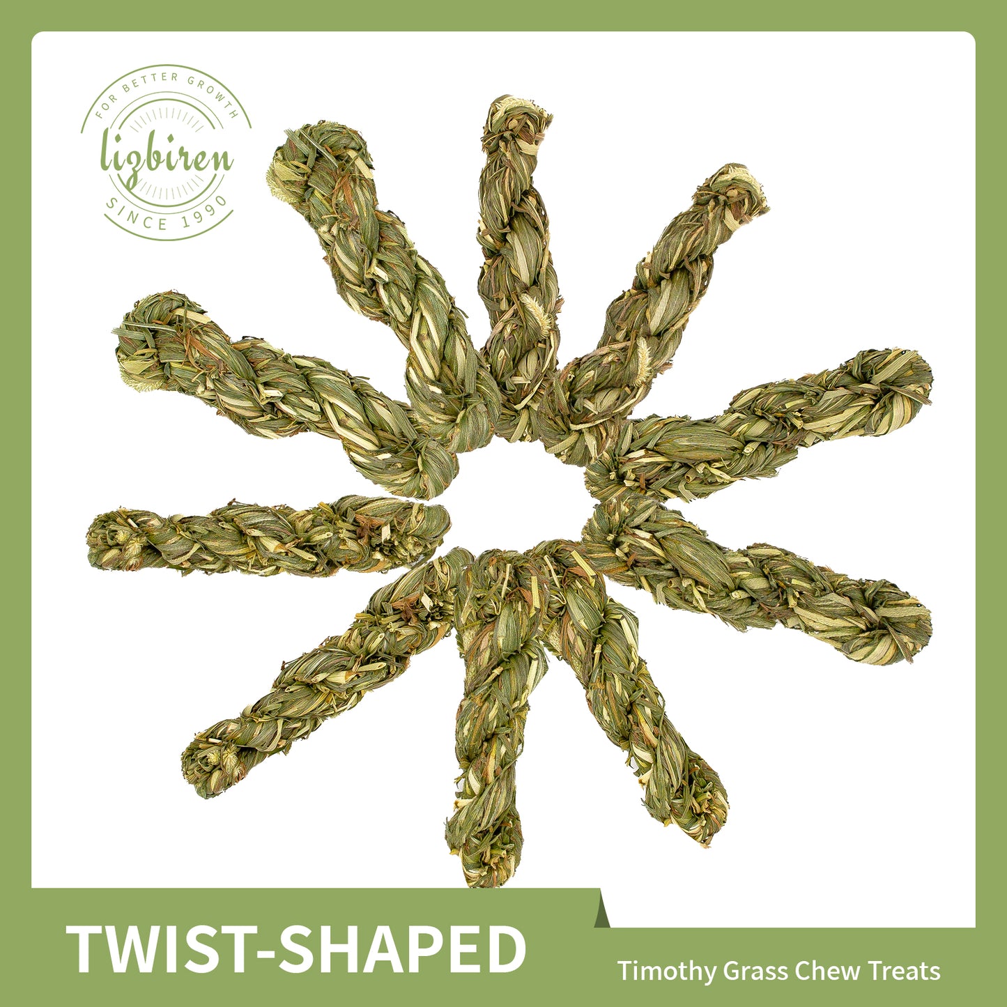 Pet Chew Treats Twist-Shaped 10PCS for Small Animal | LIZBIREN®