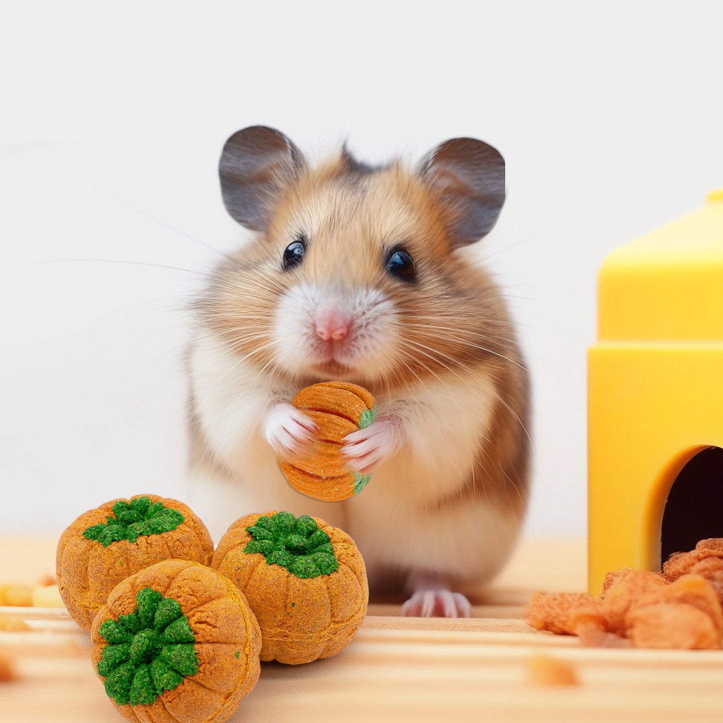 Pet Chew Treats Pumpkin-Shaped 10PCS for Small Animal | LIZBIREN®